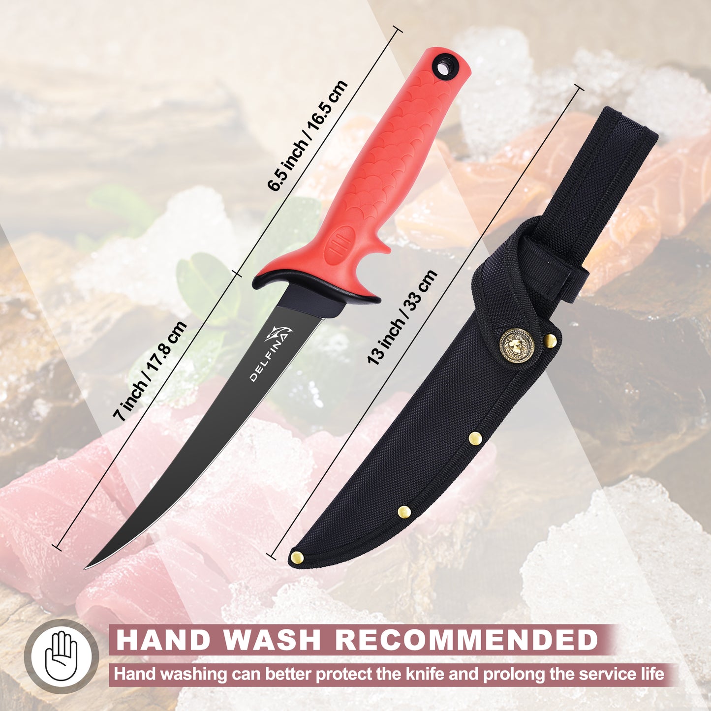DELFINA Fillet Knife -7 inch