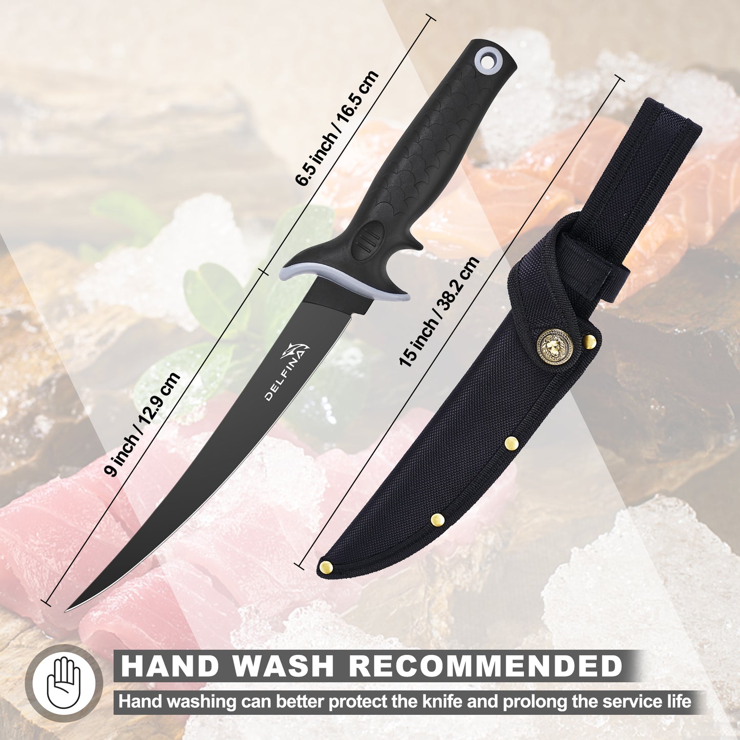 DELFINA Fillet Knife -9 inch