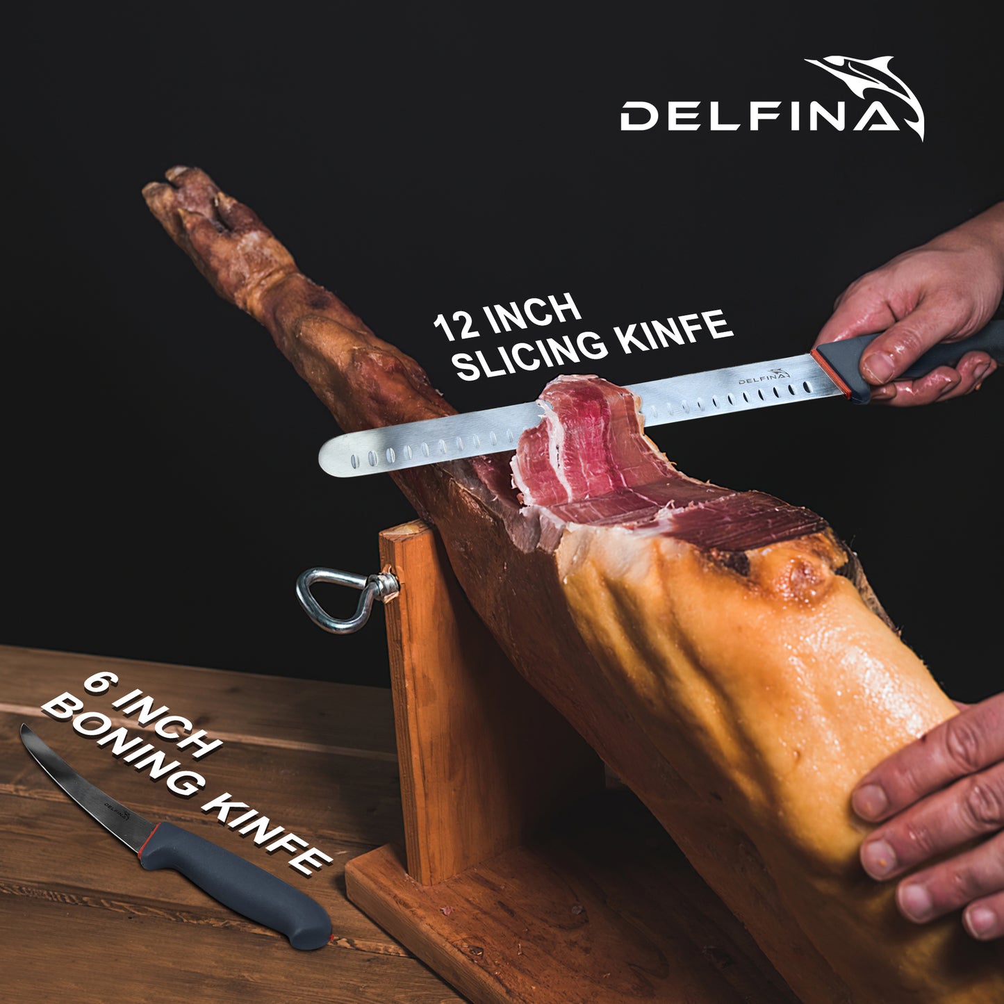 DELFINA 2 Pieces BBQ Knife Set