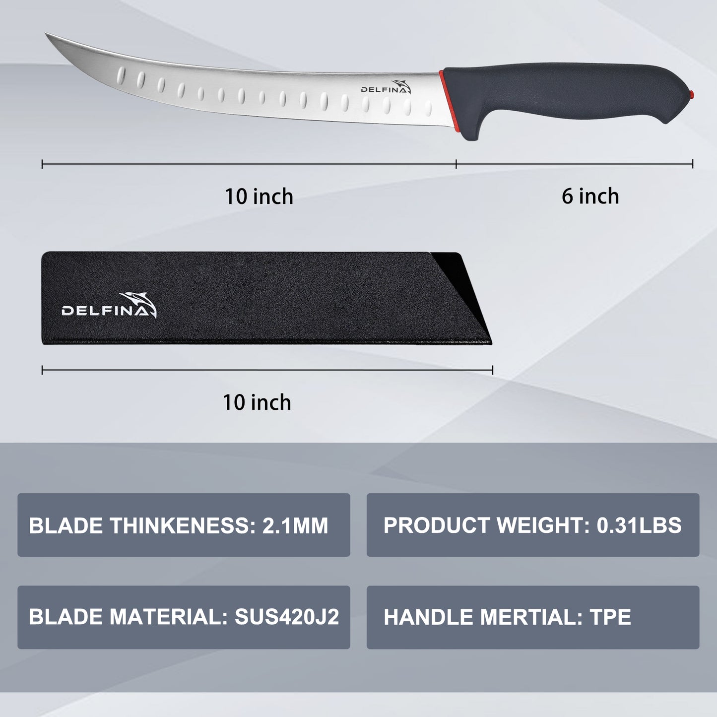 DELFINA 10'' Breaking Knife