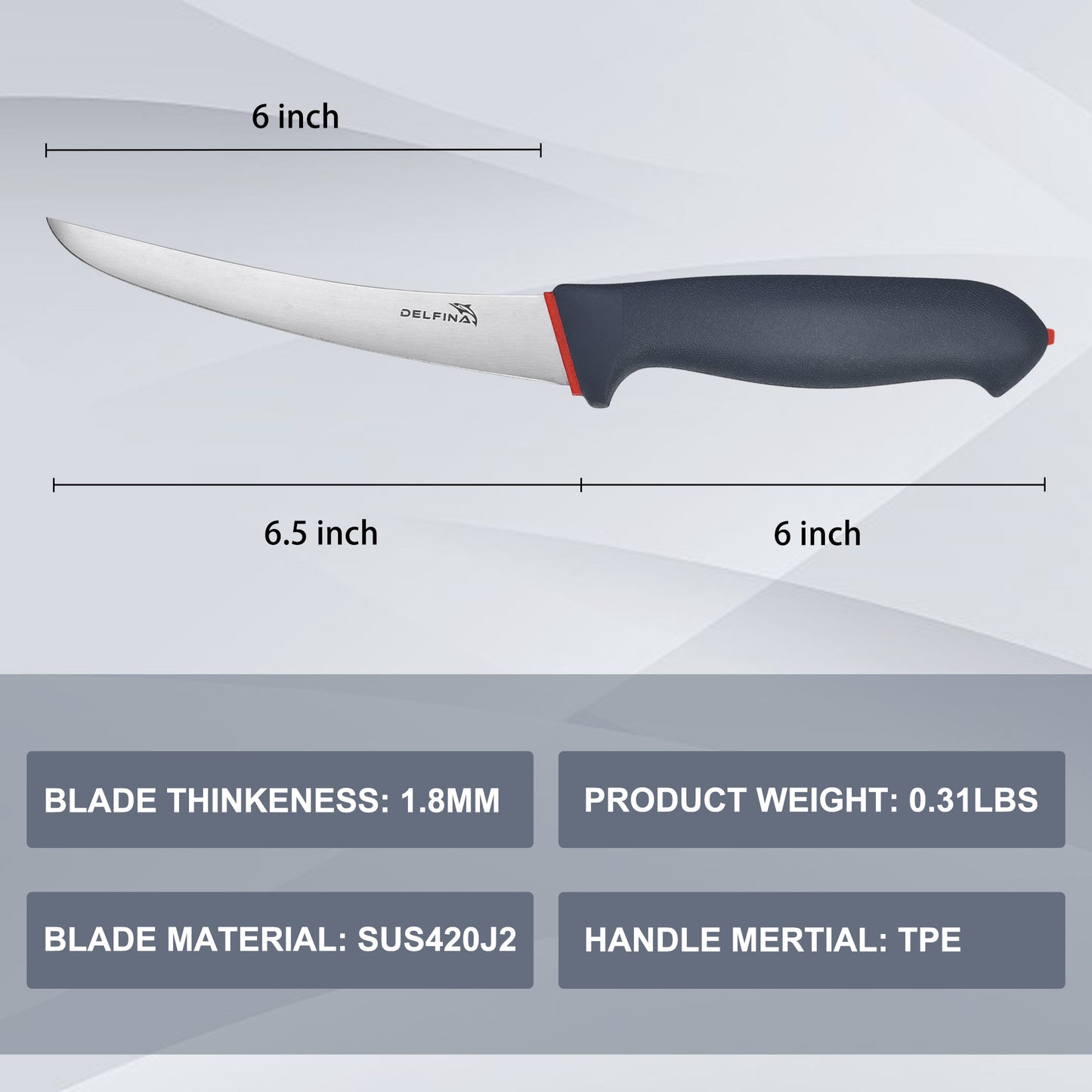 DELFINA 6 Inch Boning Knife