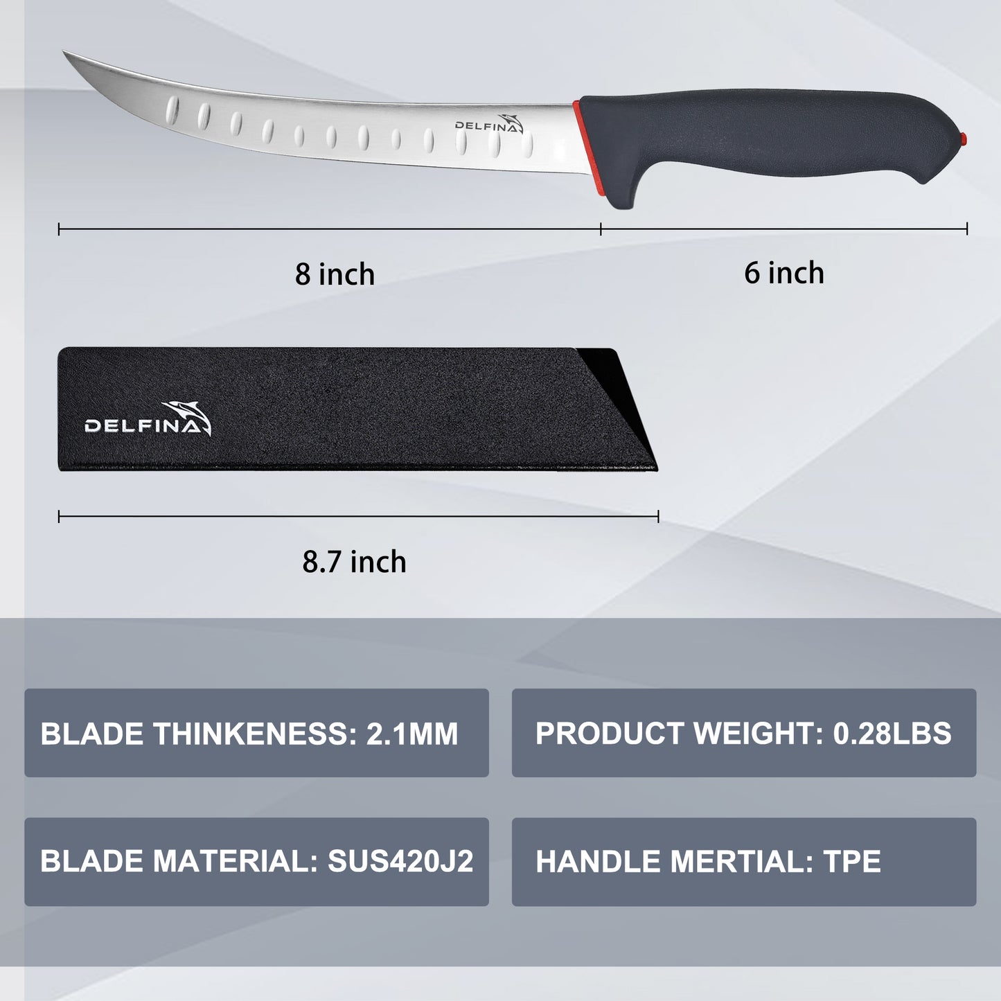 DELFINA 8'' Breaking Knife