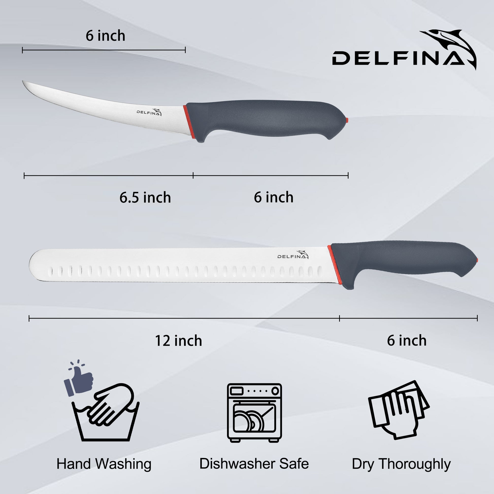 DELFINA 2 Pieces BBQ Knife Set – BOLEXINO